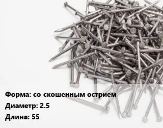Гвоздь со скошенным острием 2.5х55